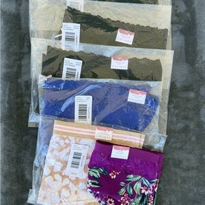 Cacique Stretch Lace Cheeky & Cotton Brief Panties 6pc. Bundle